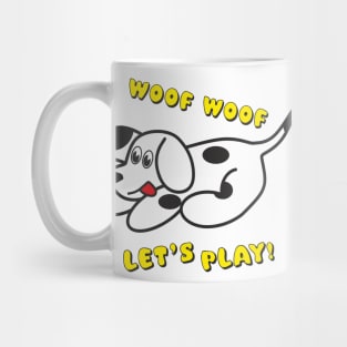 Woof woof! Let's play! Mug